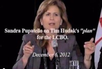 Sandra Pupatello on Tim Hudak’s LCBO “Plan”